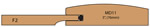 Allstyle Cabinet Doors: Cutaway of Tayside Miter Kitchen Cabinet Door